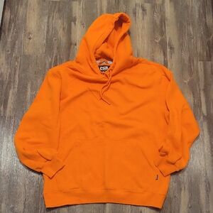 Vibrant Orange Hoodie for Men